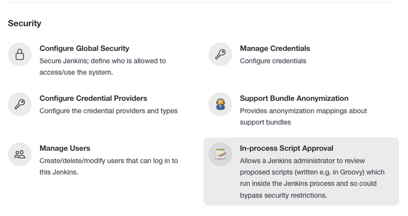 Entering the In-process Script Approval configuration